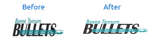 distorted logo design